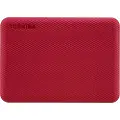 Toshiba Canvio Advance - Harddisk - 2 TB - ekstern (bærbar) - 2.5 - USB 3.2 Gen 1 - rød