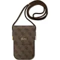 GUESS telefonveske GUOWBP4SNSW Brun lommebok 4G kabelskript