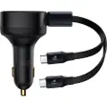 Baseus Car Charger Enjoyment with cable USB-C 33W (Black)
