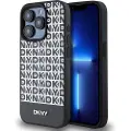 DKNY Pu Leather Repeat Pattern Bottom Stripe Magsafe Iphone 13 Pro Max Telefondeksel