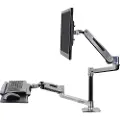 Ergotron WorkFit-LX - Stående skrivebordomformer - polert aluminium