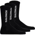 Salomon Everyday Crew, Sokker, 3-pack, Black