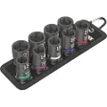 Wera 05004580001, Støpselsett, 1/2, Metrisk, 9 hoder, 13,14,15,16,17,18,19,20,21 mm, 230 mm