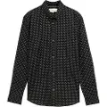 Tom Tailor Fitted Printed Poplin Skjorte Med Lange Ermer