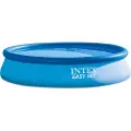 Intex Easy Set 26166NP - 457 x 107 cm - Inkl. Pumpe, Stige, Cover & Underlag 12.430 L