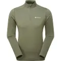 Montane Dart Xt Zip Neck, herre, grønn