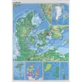 Naga Plakat Danmarkskort 97x137 cm lamineret