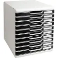 Exacompta MODULO Classic - Skuffskap - 10 skuffer - for A4 Plus - svart