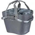 Basil 2Day Carry All, Front, Sykkelkurv, Polyester, Grå, 15 l, 5 kg