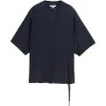 Tom Tailor Cupro V-neck Kortarmet T-skjorte