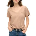 Superdry Studios Slub Embroidered Kort Ermet V-hals T-skjorte