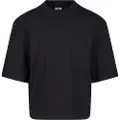 Urban Classics Organic Oversized Cropped T-skjorte svart