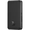 Baseus Magnetisk mini-powerbank 5000 mAh, USB-C 20 W (svart)