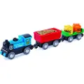 Hape Batteridrevet Godstog I Tre Med Lys 29x5x3.50 Cm