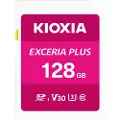 Kioxia EXCERIA PLUS - Flashminnekort - 128 GB - Video Class V30 / UHS-I U3 / Class10 - SDXC UHS-I