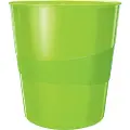 Leitz WOW - Avfallskurv - 15 L - håndtak - polypropylen (PP) - grønn