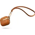 Moshi Pebbo Luxe - Eske for ladeboks for tådløse ørepropper - veganlær - karamellbrun - for Apple AirPods (3. generasjon)