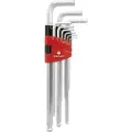 Toolcraft Unbrako Vinkelskruetrækker-sæt 1.5 mm, 2 mm, 2.5 mm, 3 mm, 4 mm, 5 mm, 6 mm, 8 mm, 10 mm 9 dele