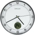 Unilux Vægur Tempus lydløst med digitalt termometer - inkl. batteri