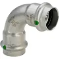 Viega Inox bøjning 90 grader 28 mm Inox, rustfri stål muffe/muffe, SC-Contur