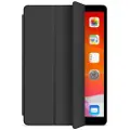 ESTUFF - Skjermdeksel for nettbrett - polyuretanlær, termoplast-polyuretan (TPU) - svart - 9.7 - for Apple iPad Air 2