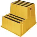 Twinco TWIN 6700 - Safety step - 2 trinn - arbeidshøyde: 0.5 m - polyetylen med høy tetthet - gul