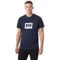 Helly Hansen for man. 54597 T-shirt Box 2.0 navy (S), Casual, Sport, Cotton, Short sleeve
