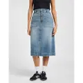 Lee Patch Pocket Midi Denimskjørt