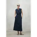 Ecoalf for woman. MCWGADRMIKA00712S25-161 Mika marno dress (L), Casual, Short sleeve, Organic Cotton, Sustainable, Navy