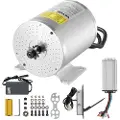 Vevor 1800W elektrisk børsteløs DC-motorsett - 48V 4500 o/min motor med oppgradert hastighetskontroller og fotpedalgasssett for gokart, elsykkel, motorsykkel, scooter, DIY