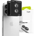 Ringke iPhone 16/16 Plus Ringke Kamera Linse Beskyttelse Herdet Glass - 2 Stk. - Svart