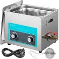 Vevor 10L ultralydrenser smykkerenser med varmetimer for smykkerens, knottkontroll, brilleringer, proteser, musikkinstrumenter