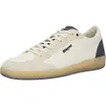 Blauer for man. S5MURRAY01 Leather Sneakers Murray01 off-white, blue (41), Flat, Laces, Casual