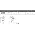 Can-sb Krommet Buet Oval Tankventil