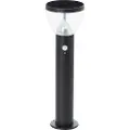 Brilliant G40411/06 Tulip Solcelle-udendørsstanderlampe med bevægelsessensor LED modul LED indbygget 3 W Sort