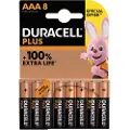 Duracell Batteri Duracell Plus Power AAA alkaline 8stk/pak