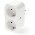 Nedis SmartLife Smart Plug WiFi Power meter 3680W Type F (CEE 7/7) White