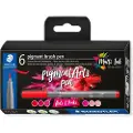 Staedtler Pigment brush 371 "Reds & Pinks" 6 pcs. Cardboard box