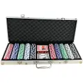 24.Se Pokersett med 500 sjetonger og etui i aluminium