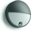Philips myGarden Capricorn IR - Vegglampe - LED - 6 W (ekvivalent 47 W) - varmt hvitt lys - halvmåne - antrasitt
