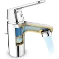 GROHE Eurosmart Cosmopolitan, Ettgrepsbatteri til servant, S-Size, krom