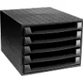 Exacompta Ecoblack THE BOX - Skuffskap - 5 skuffer - for A4 Plus