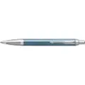 Parker IM Ballpoint Pen | Premium Blue Grey with Chrome Trim | Medium Point with Blue Ink Refill | Gift Box