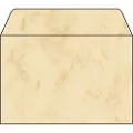 Sigel - Konvolutt - International C6 (114 x 162 mm) - lommebok - åpen side - gummiert - utskrivbar - fargekantforing - marmorbeige - pakke av 25
