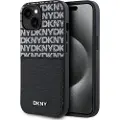 DKNY Pu Leather Repeat Pattern Card Pocket Iphone 15 Telefondeksel