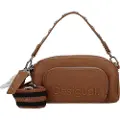 Desigual for woman. 24WAXP33 Half Logo brown bag (OSFA), Casual, Polyurethane