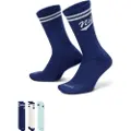 Nike Ed Pls Crew 3P Lifestyle 144 Socks blå