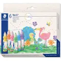 Staedtler 8853M C6, Grønn, Oransje, Rosa, Fiolett, Gult, Flaske, Malebørste, 6 stykker