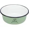 Trixie Bowl, enamel/stainless steel, 1.9 l/ø 21 cm, green