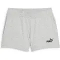 Puma ESS Small No. 1 Logo 4''Shorts Women, Clothing, Light Gray Heather, XXL
